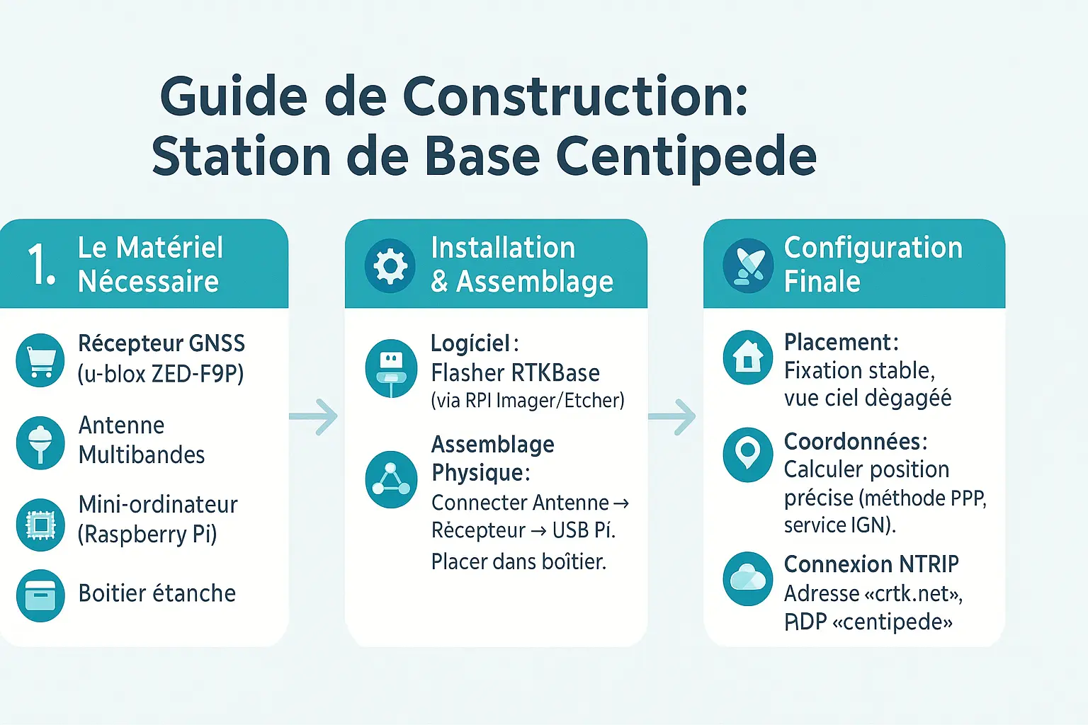 Guide de construction d'une station de base Centipède