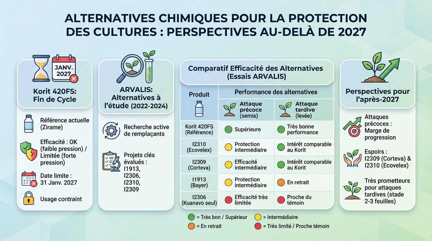 Comparatif des solutions chimiques et alternatives pour la protection du maïs contre les corvidés après 2027