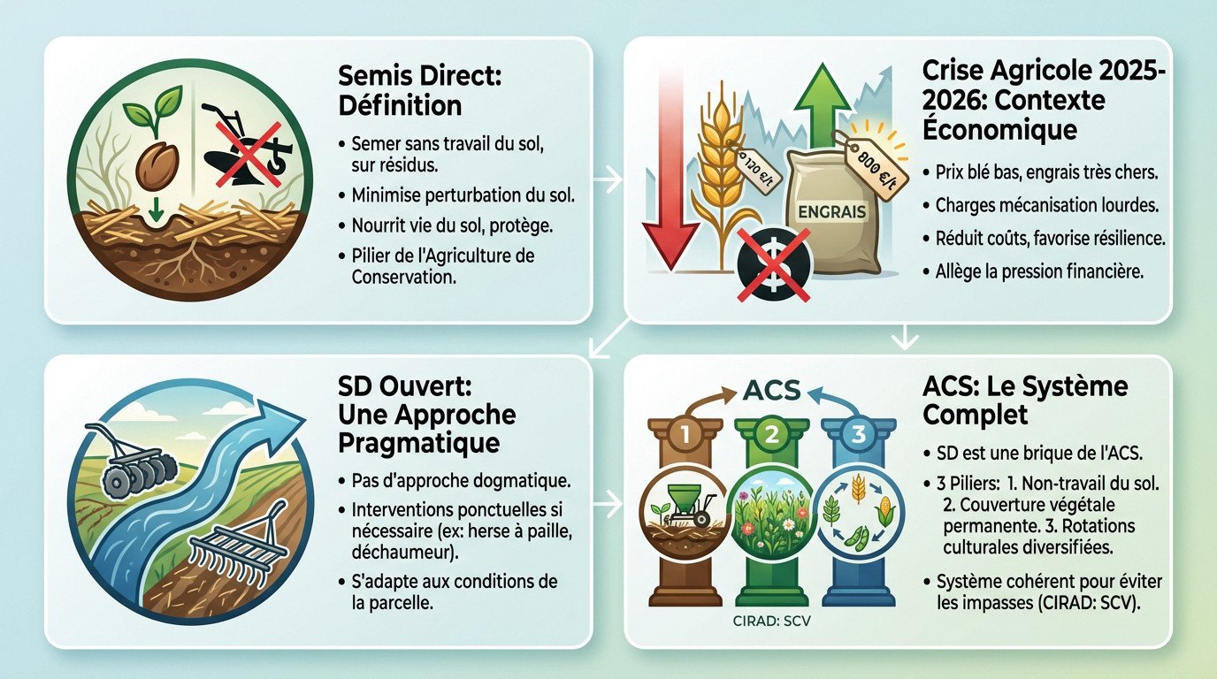 <strong>Agriculteur pratiquant le semis direct</strong>